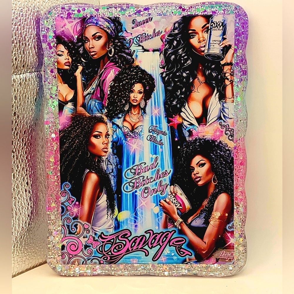 Make up Tray or Jewelry Tray Resin Art